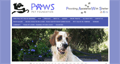 Desktop Screenshot of pawspetfoundation.org
